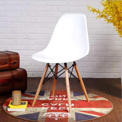 Nordic Ems computer chair simple dining table chair backrest lazy white stool home writing learning desk chair