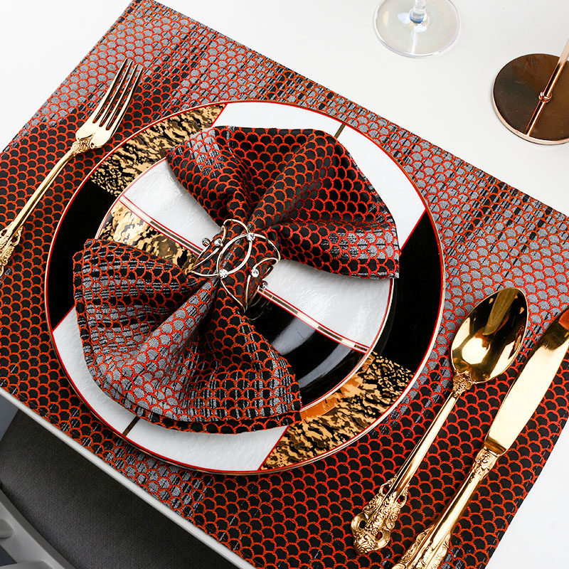 And the household model room meal pad American luxury in the fan tablemat European luxury insulation mat