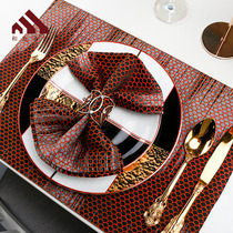 Heting home model room Placemat American light luxury ins wind table mat European high-end household luxury insulation mat