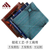 He Ting home model room Light luxury mouth cloth napkin cloth Restaurant folding flower square towel Household seat towel Hotel Western napkin