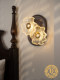 Dizan Bedroom Bedside Wall Lamp, Mid-Century American Retro Style Living Room Background Wall Lamp, Designer French-Style Zhongshan Lighting Fixtures