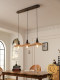 Dizan Vintage Restaurant Chandelier French Style Movable Island Bar Counter Lamp Three-Head American Retro Atmosphere Lighting Fixture