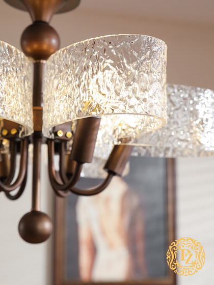 Dizan Bedroom Chandelier, Mid-Century Style, 2026 New Designer American Retro Dining Room French Room Lighting Fixtures