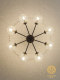 Dizan Living Room Chandelier, American Retro Style Dining Room Main Light, Vintage Designer French Bedroom Lighting Fixtures