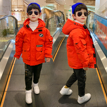 Boys winter clothing down cotton clothes 2020 new childrens thickened jacket down jacket down jacket Cotton Padded Jacket Tide