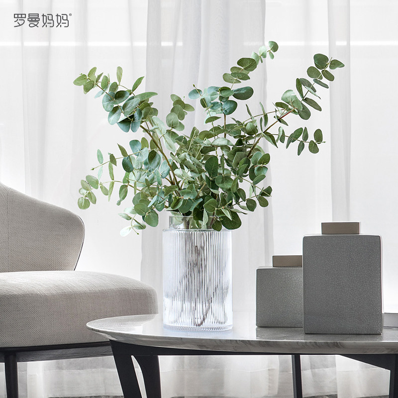 Roman Mom Nordic Wind Ins emulation Eugalie leaf Living room table tea table Floral Decoration Pendulum