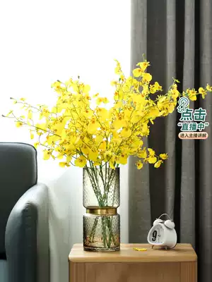 Roman mother American style decoration decoration fake flower simulation flower Wen Xinlan yellow table vase flower set