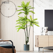 Roman Mom Modern Light Extravagant Large Emulation Plant Fragrant Toon Tree Ground Potted Room Office Living Room Decoration