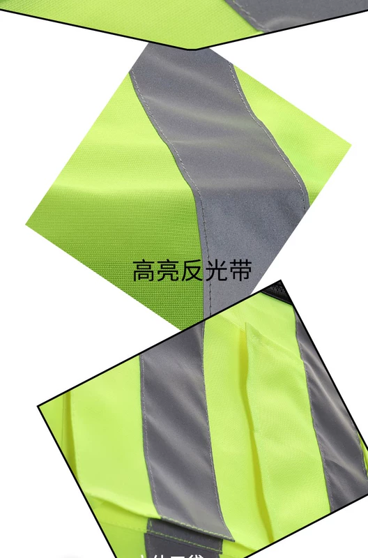 Áo phản quang an toàn áo tùy chỉnh in logo xây dựng áo lưới thoáng khí giao thông kích thước lớn quần áo huỳnh quang bảo vệ áo ghi lê phản quang
