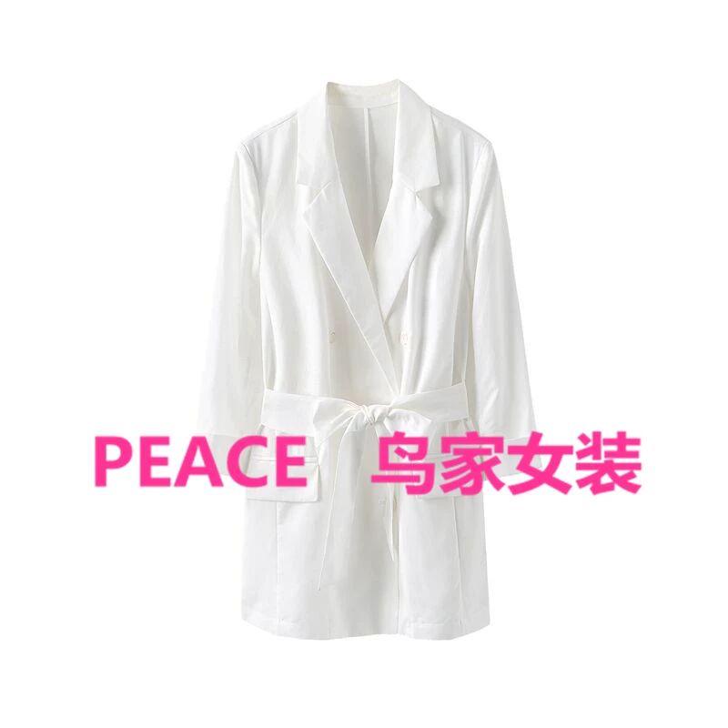 Crown Peacebird mua hàng nội địa của phụ nữ 2020 mùa xuân và mùa hè áo blazer mới có trọng lượng nhẹ A1BAA223881 - Business Suit