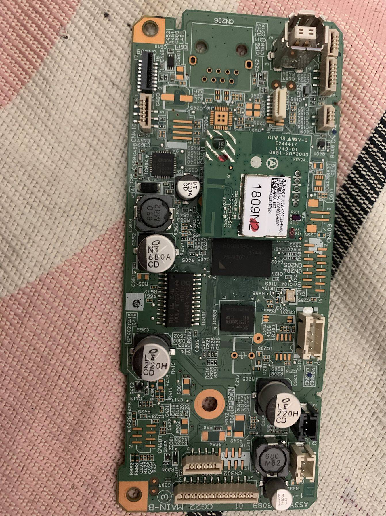 Epson Printing Machine Motherboard Maintenance Does Not Boot Up For White Paper Mess 3118 3118 3150 4168 4168