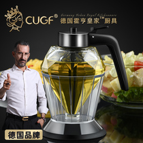 German CUGF Diamond Glass oil Pot Kitchen household leak-proof soy sauce bottle no oil spill seasoning bottle vinegar pot oil tank