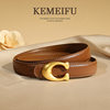 Light luxury cowhide belt quality guaranteed to be soft and durable