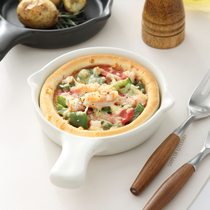 Japanese style open flame gas Ceramic small frying pan Casserole Flat Dutch muffin baking tray Uncoated omelette pancake pan