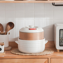 Le Lion Japanese large capacity household large casserole stew pot Micro pressure ceramic pot Gas high temperature soup porridge casserole