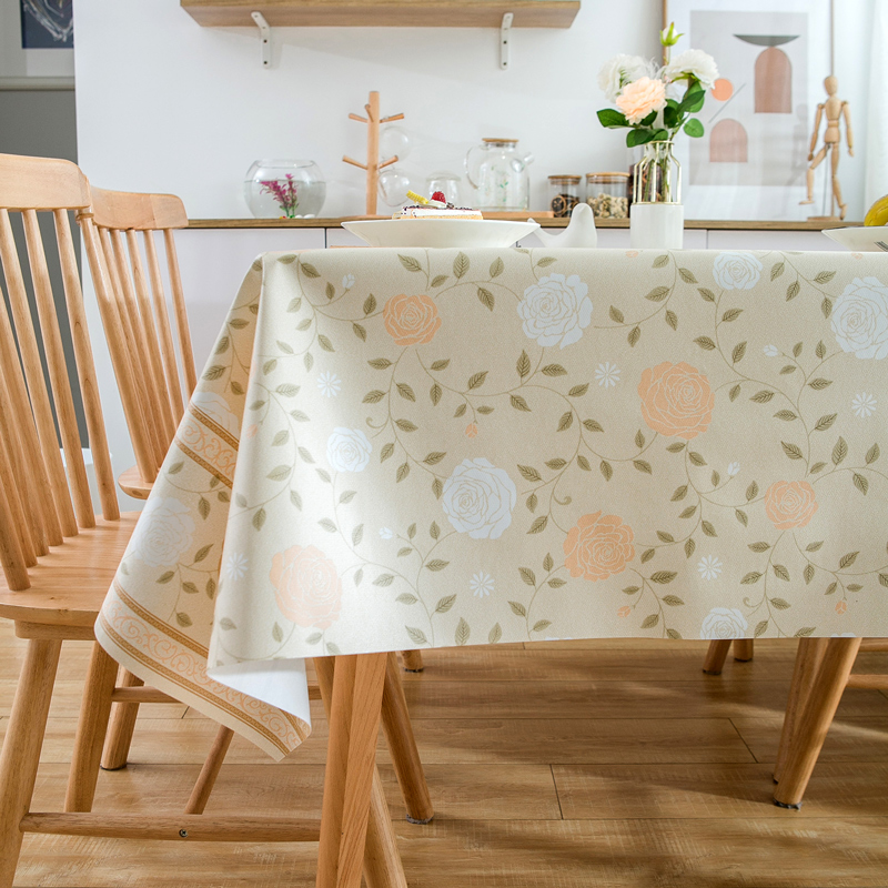 Japan Ming and non-slip waterproof oil-proof thickened panes table cloth PVC minimalist home ins wind plastic table mat