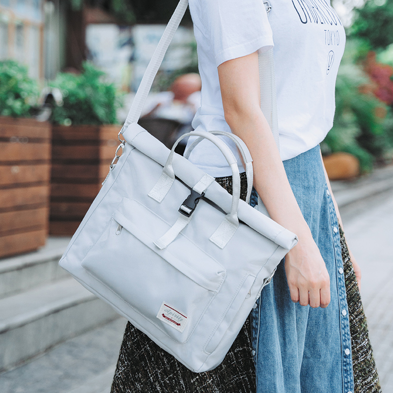 Pen electric bag 14 inch female handbag 16 Double shoulder 15 6 inclined satchel 156 Anti-fall shockproof ins Wind 13 Applicable macbookpro apple macbookair Lenovo