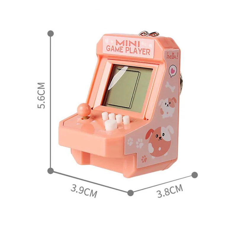 Retro Mini Games Player Handheld TetrisGame Console Keychain