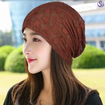After Chemotherapy Lady Cap Thin caps Hats Off hats Summer Fashion Korean version lace Baotou Cap Heaps 
