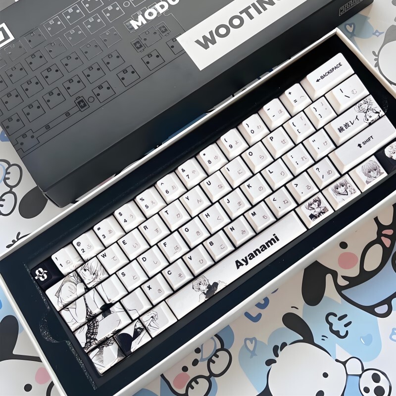 Ayanami Rei Keycaps Pbt Support Wooting Night Demon Ace68 Singularity 80 Made68 Ev63 Magician Rs6K5 Ayanami Rei Keycaps Pbt Support Wooting Night Demon Ace68 Singularity 80 Made68 Ev63 Magician Rs6K5