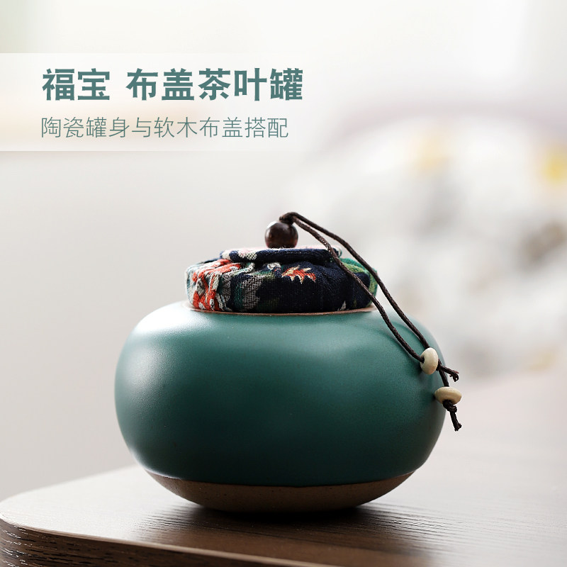 Encounter Vegetarian Ink Green Round Tea Leaf Pot Ceramic Utilita Tea Furniture Accessories Home Cork Butch Cover Tea Barn Seal Small Tea Jar