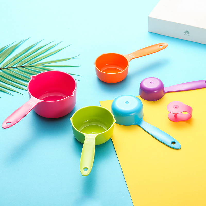 Deco living plastic measuring spoon 5 pieces with scale measuring spoon thickened material Keyspoon baking tool