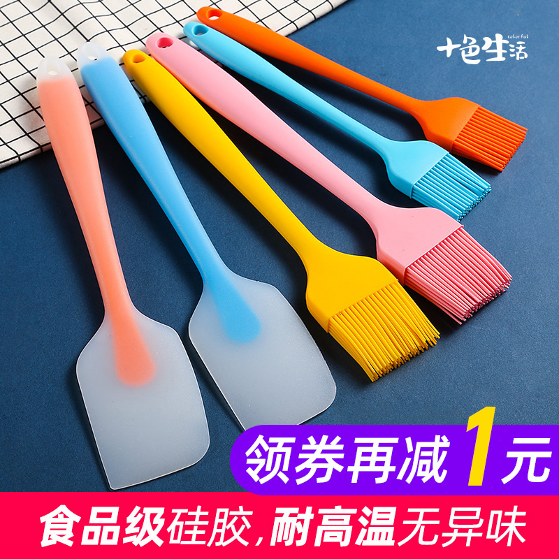 Oil brushes Home High temperature resistant oil brushed kitchen branded Silicone Brush With No hair Edible Baking Small Brush Barbecue Brush