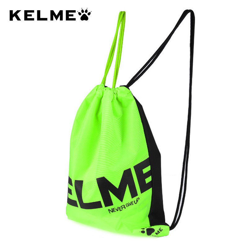 kelme karmi bunk pocket drawing rope rear shoulder bag men waterproof football sports bag outdoor climbing bag fitness bag