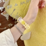 Кремовый медведь Подходит для Xiaomi Mi Band 10 ремешок для часов нового стиля 9 летняя замена 8 силиконовый 7 браслет 6 керамическая версия 5 прозрачный 4 защитный чехол 3NFC9 браслет для мальчиков и девочек креативный iboann