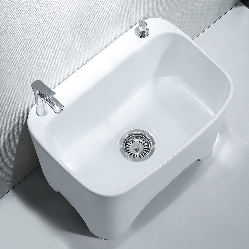 Yuanjiang high-footed mop pool home balcony powder room basin mop pool mop pool oversized slot pool