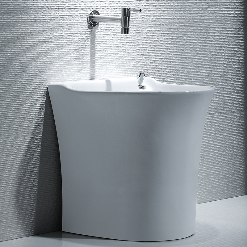 Yuanjiang mop pool household large ceramic table-controlled wash mop pool mop pool balcony floor mop mop basin