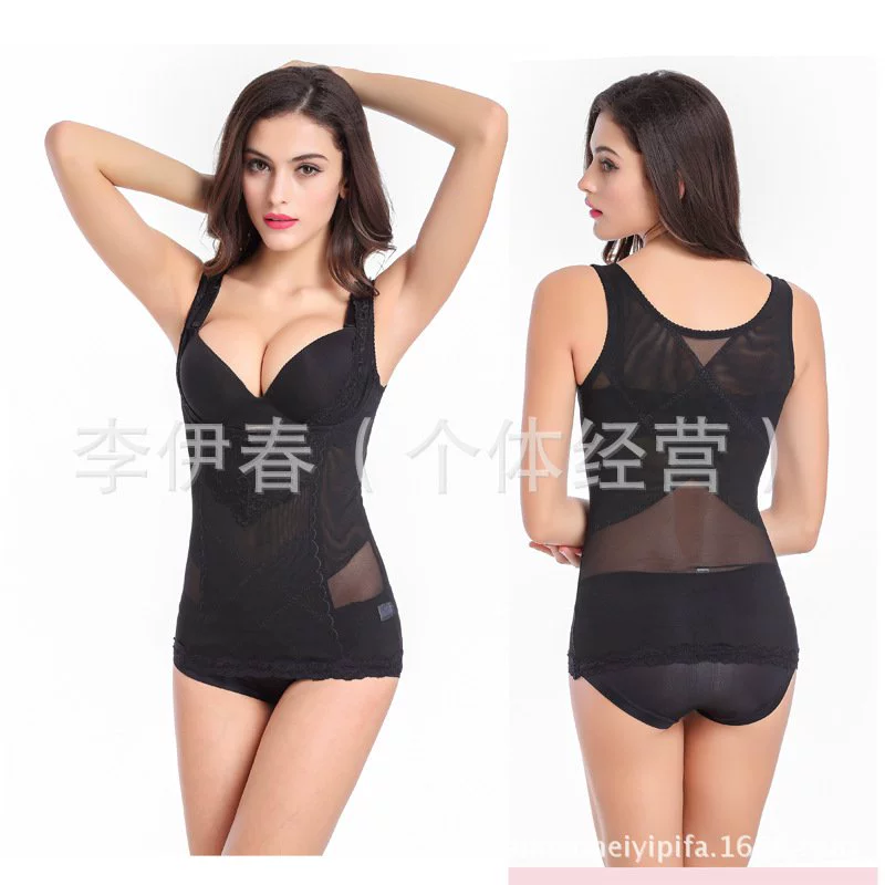 Áo tạo hình body siêu mỏng, ngực, eo, bụng, bụng, eo, bụng, eo và áo định hình dáng dài - Corset