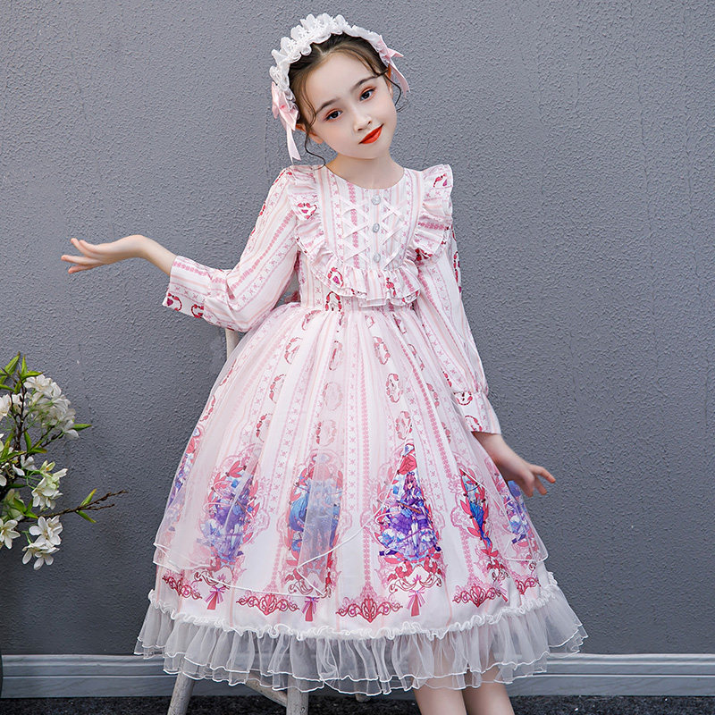 Lolita lolita skirt schoolboy genuine girl lolita dress autumn style princess dress for children