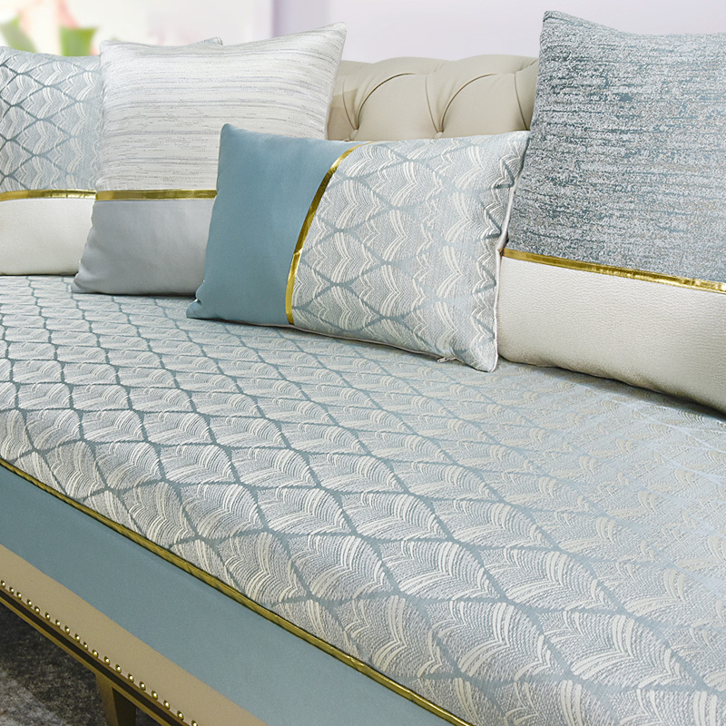 Sofa cover four seasons universal light luxury style European summer 2021 new single piece sofa towel seat cushion customization