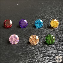 10mm loose diamond zircon sapphire ruby emerald pink diamond yellow diamond gold diamond champagne colored gemstone