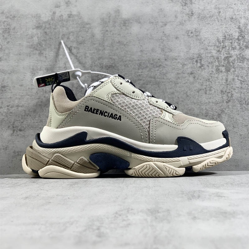 Vanillanew pattern Home B Daddy shoes GD Same triple s A generation Retro Make old thick Combined bottom increase lovers Grandpa shoes