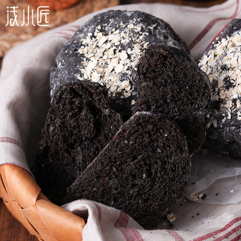 Whole wheat bread Chocolate bean soft Ou bag snacks small bread Callipolytic gluttony full belly and low fitness for breakfast