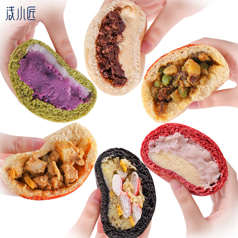 Shallow little craftsman whole wheat bread soft European bag sandwich low fitness card fat full belly small snacks whole box light breakfast replacement meal