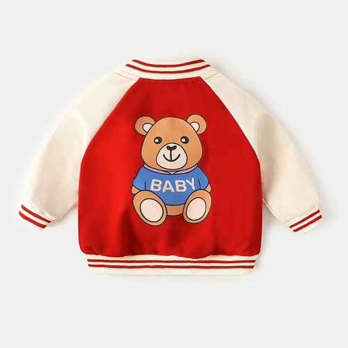 Детская куртка с молнией, весенняя бейсбольная форма, весенний костюм мальчика цветочника для раннего возраста, в западном стиле