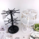 Two-layer rotating earrings hanger earrings, earrings, jewelry storage rack, home countertop plastic lipstick display rack