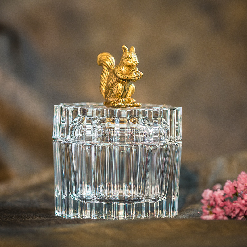 italian import RCR crystal candy tea storage tank living-room tea table decoration cotton stick toothpick cover box swing piece