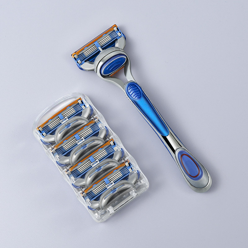 5-layer blade razor manual razor German five-layer peak speed 5 head sharp beard general Geely blade