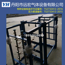 Customized product 16-bottle group hydrogen container vertical container container cabinet bulk container steel cylinder container