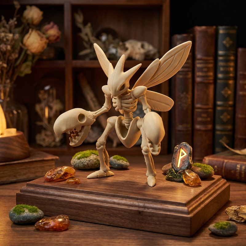 【Giant Claw Mantis】3D Printed Pokémon Model with Skeleton Structure, Hardcore Mechanism, Skeleton Style Collectible Display Piece 【Giant Claw Mantis】3D Printed Pokémon Model with Skeleton Structure, Hardcore Mechanism, Skeleton Style Collectible Display Piece