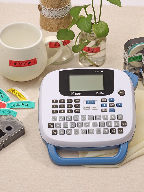Specialized Jingchen Jc114 Name Tag Machine, Mini Handheld Communication Cable, Fiber Optic Cable, Network Cable Label Sticker