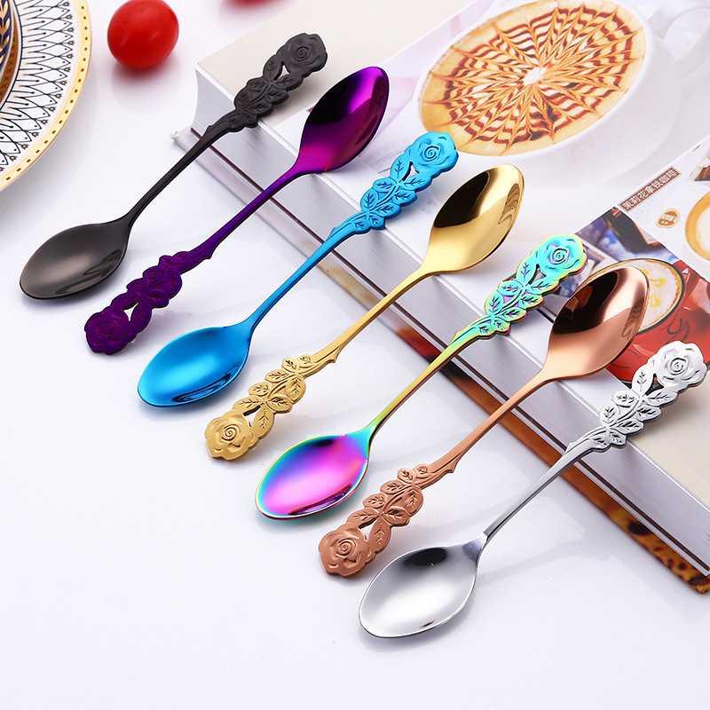 Tea Spoons Stainless Steel Cute Stirring Spoon Coffee Spoon