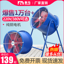 Axial fan High-power farm commercial exhaust fan 220v exhaust fan strong exhaust fan Industrial ventilation fan