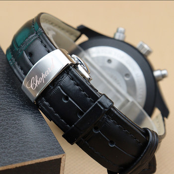 Chopard Genuine Leather Watch Strap for Men and Women, First-Layer Cowhide Butterfly Buckle, Chopard Happy Diamonds Five-Diamond and Seven-Diamond Watch Chain