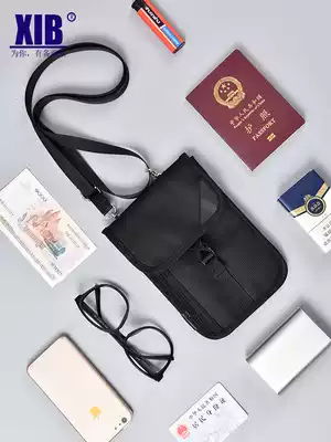 Passion clip air ticket waterproof protective cover multi-function wallet travel storage anti-theft brush shoulder cross-body document bag