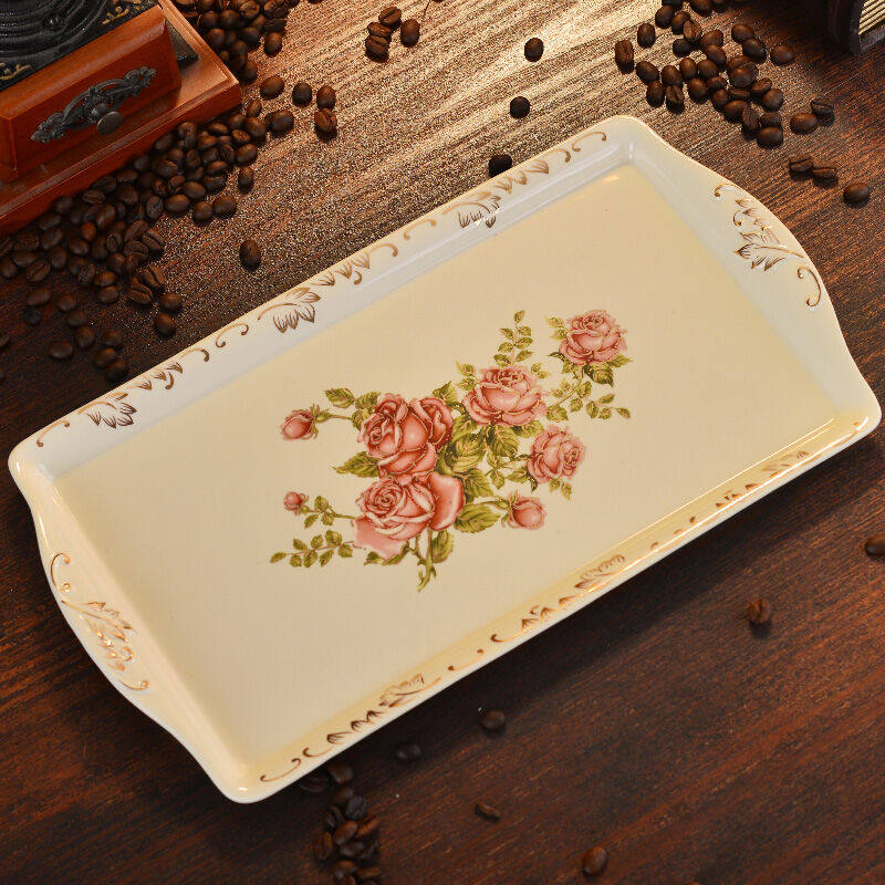 Friendship Tray Tea Disk Swing Cup for rectangular household ceramic dumplings Nordic teacup jewelry